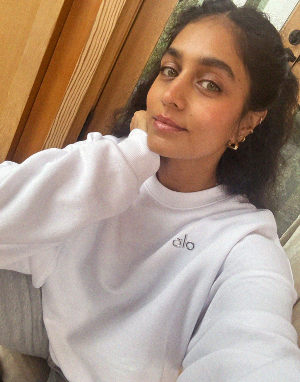 Accolade Crewneck Sweater - White