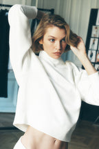 Waffle Weekend Escape "new" Crew Neck Sweater with Sleeves