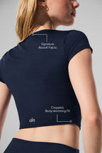 Alosoft Crop Finesse Short Sleeve T-Shirt "OUT OF STOCK"
