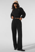 Accolade Cropped Crewneck Sweater "NEW"