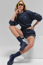 Accolade Best Seller Cropped Crew Neck Sweater