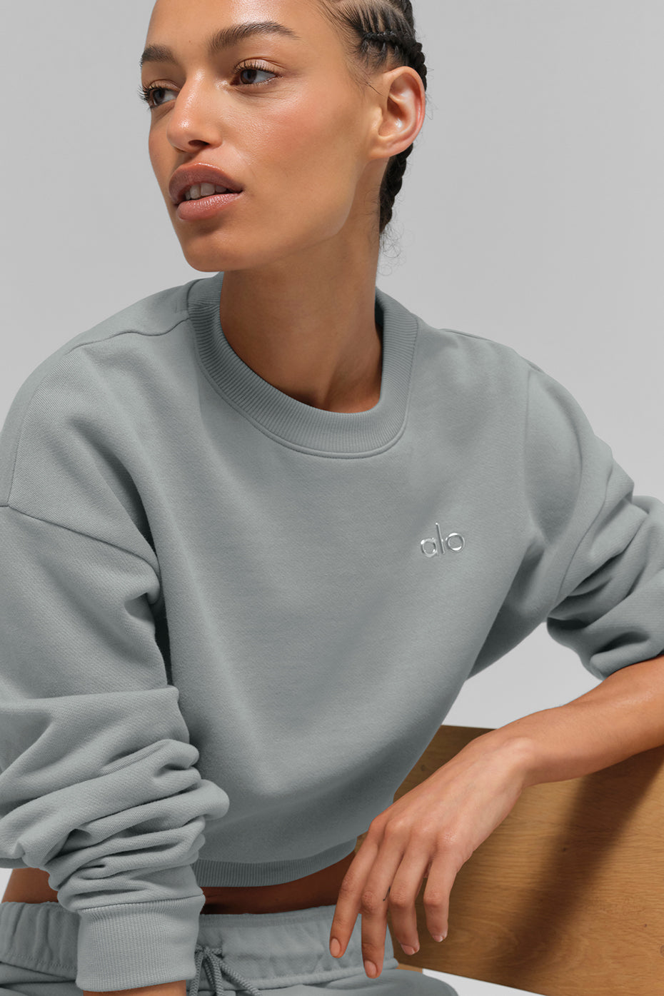 Accolade Best Seller Cropped Crew Neck Sweater