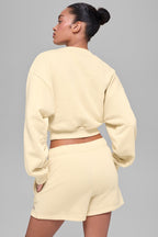 Accolade Cropped Crewneck Sweater "NEW"