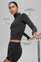 ALO Softsculpt Precision 1/4 Zip Long Sleeve Sweater "OUT OF STOCK"