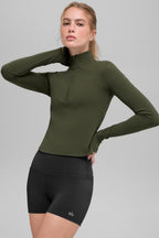 ALO Softsculpt Precision 1/4 Zip Long Sleeve Sweater "OUT OF STOCK"