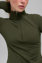 ALO Softsculpt Precision 1/4 Zip Long Sleeve Sweater "OUT OF STOCK"