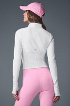 Airbrushed full zip corset jacket