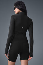 Airbrushed full zip corset jacket