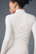 Airbrushed full zip corset jacket