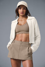 Scholar Full Zip Cropped Knit Jacket "BACK SOON"