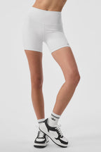 High-Waist Airbrush 5" Biker Shorts