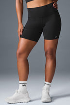 High-Waist Airbrush 5" Biker Shorts