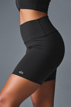 High-Waist Airbrush 5" Biker Shorts