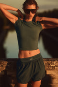 Match Point Shorts - Olive Green