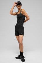 Seamless ribbed bra tank top