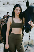 ALO Softsculpt Precision Bra - Olive Green
