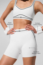Shorts - Airbrush Heart Throb HIGH WAIST 10cm